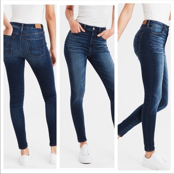 AE super stretch high rise jegging (short)